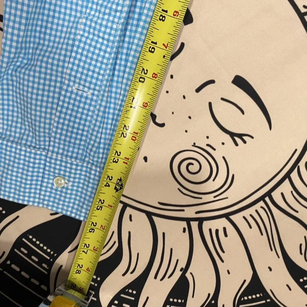 Polo Ralph Lauren Button Down Long Sleeve Shirt Mens XL Blue Plaid Preppy - Picture 6 of 6